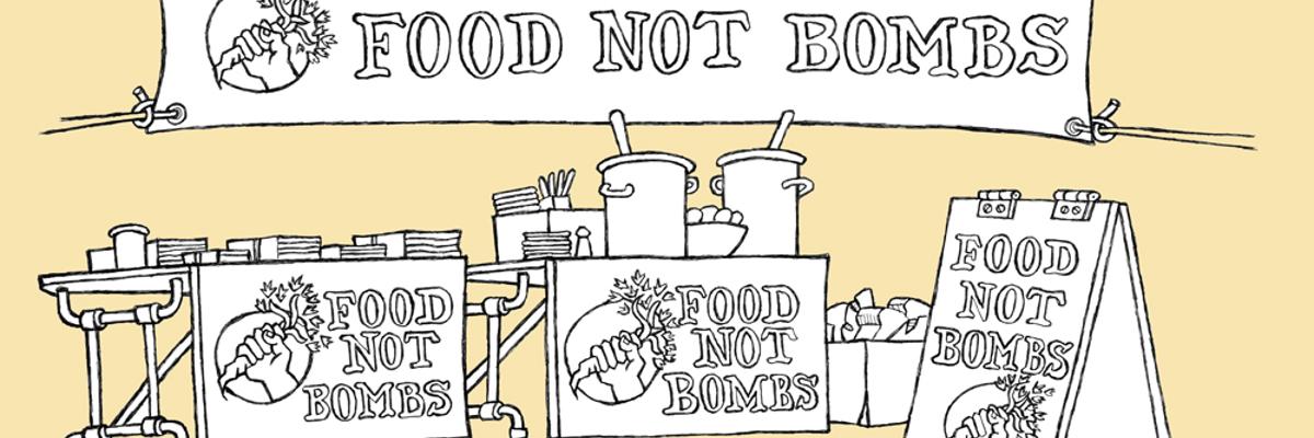 Food Not Bombs banneri