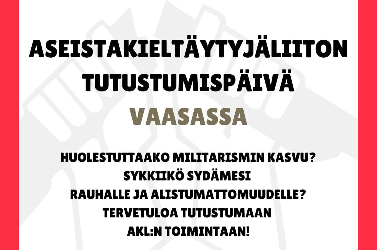 AKL:n tutustumispäivä Vaasassa -mainos